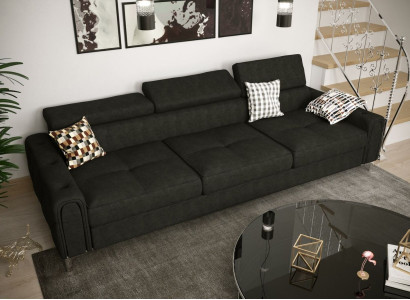 Sofa 3 Sitzer Textil leder Sofas Couch Polster Luxus Möbel Moderner Dreisitzer